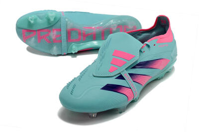 Unisex Adidas Predator Elite Foldover Tongue FG Football Boots - Jade/Red/Pink