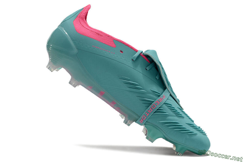 Unisex Adidas Predator Elite Foldover Tongue FG Football Boots - Jade/Red/Pink 4