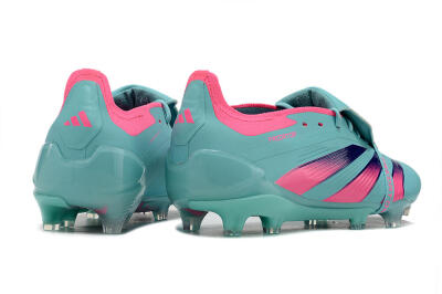 Unisex Adidas Predator Elite Foldover Tongue FG Football Boots - Jade/Red/Pink