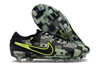 Men's Nike Tiempo Legend 10 Elite FG Football Boots - Black/Yellow/Camo