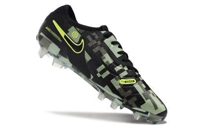 Men's Nike Tiempo Legend 10 Elite FG Football Boots - Black/Yellow/Camo