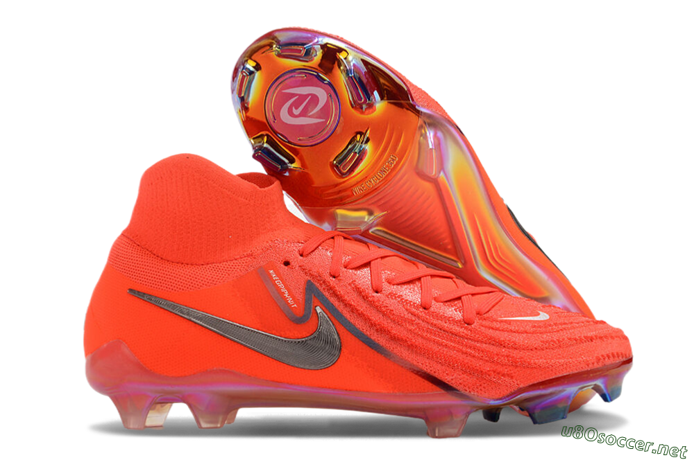 Unisex Nike Phantom Luna Elite FG Football Boots - Red/Black/Gold 2