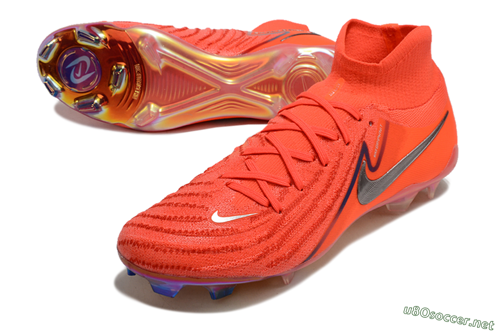 Unisex Nike Phantom Luna Elite FG Football Boots - Red/Black/Gold 3