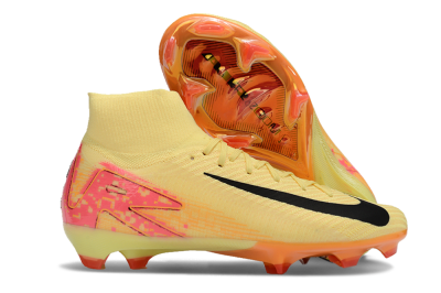 Men's Nike Air Zoom Mercurial Superfly 10 Elite FG Football Boots - Yellow/Black/Pink/Gold