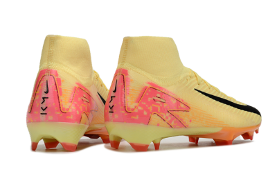 Men's Nike Air Zoom Mercurial Superfly 10 Elite FG Football Boots - Yellow/Black/Pink/Gold