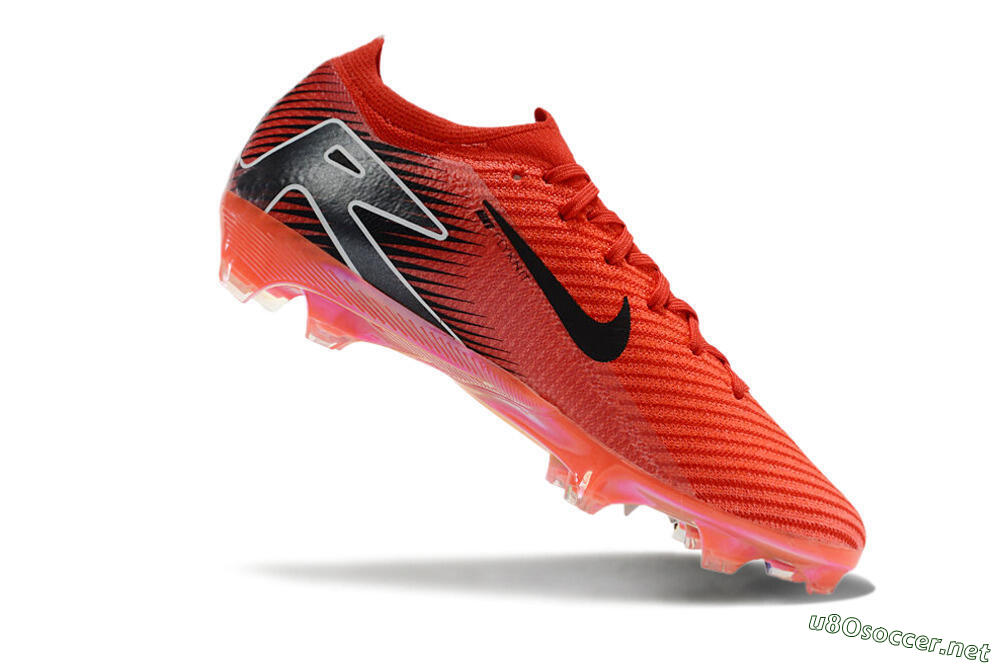 Men's Nike Air Zoom Mercurial Vapor 16 Elite FG Football Boots - Red/White/Black 4