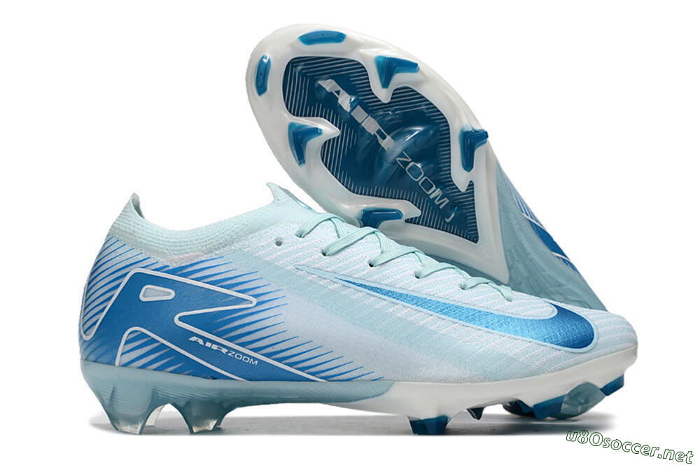 Men's Nike Air Zoom Mercurial Vapor 16 Elite FG Football Boots - Jade/White 2