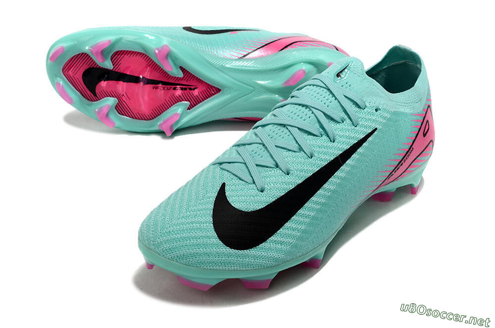 Men's Nike Air Zoom Mercurial Vapor 16 Elite FG Football Boots - Jade/Black/Pink 3