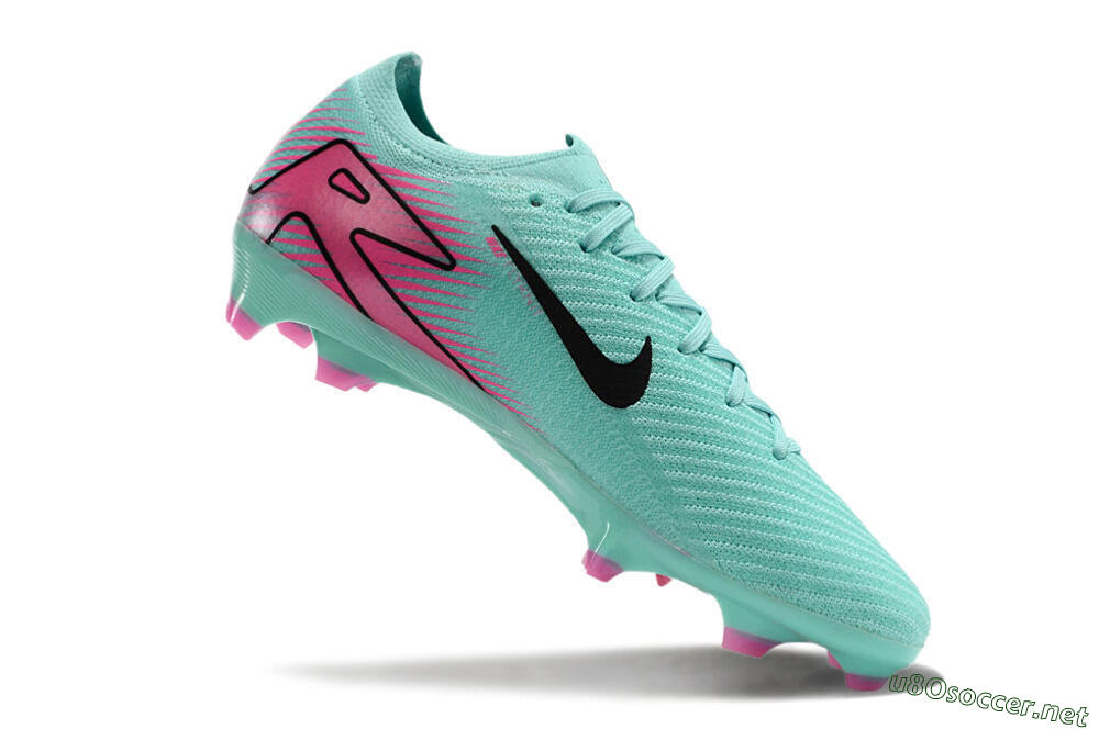 Men's Nike Air Zoom Mercurial Vapor 16 Elite FG Football Boots - Jade/Black/Pink 4