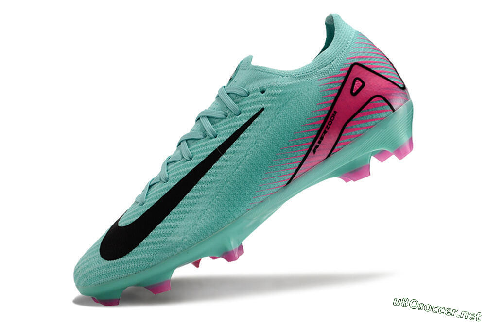 Men's Nike Air Zoom Mercurial Vapor 16 Elite FG Football Boots - Jade/Black/Pink 5