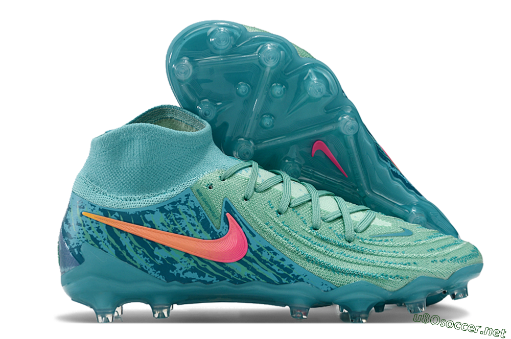 Men's Nike Phantom Luna Elite AG Football Boots - Jade/Pink/Orange 2