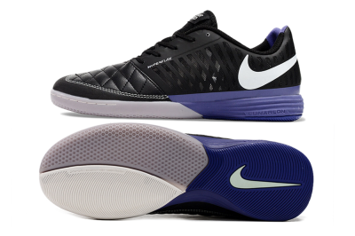Unisex Nike Lunar Gato 2 IC Football Shoes - Black/White/Purple
