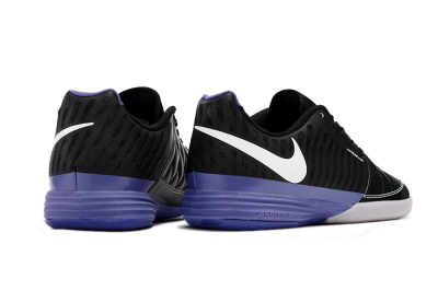 Unisex Nike Lunar Gato 2 IC Football Shoes - Black/White/Purple