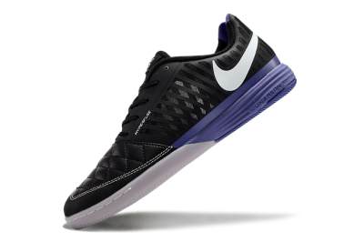 Unisex Nike Lunar Gato 2 IC Football Shoes - Black/White/Purple