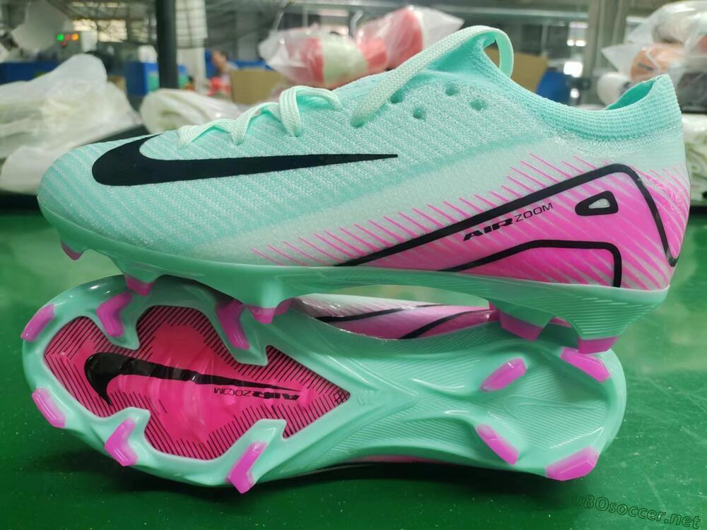 Men's Nike Air Zoom Mercurial Vapor 16 Elite FG Football Boots - Jade/Black/Pink