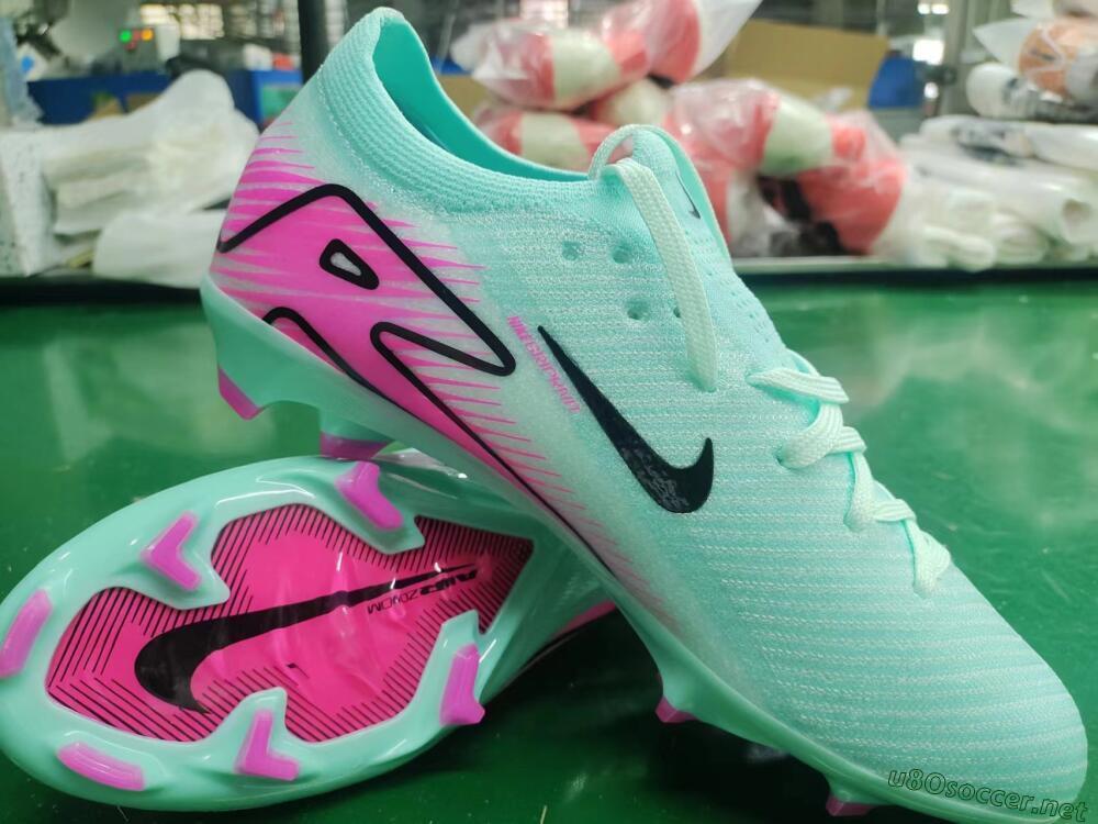 Men's Nike Air Zoom Mercurial Vapor 16 Elite FG Football Boots - Jade/Black/Pink