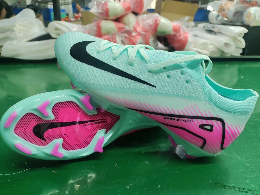 Men's Nike Air Zoom Mercurial Vapor 16 Elite FG Football Boots - Jade/Black/Pink