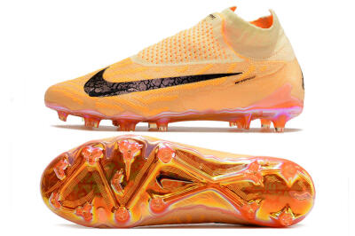 Men's Nike Phantom GX Elite DF Link Blaze Pack FG Football Boots - Citron Tint/Burgundy Crush