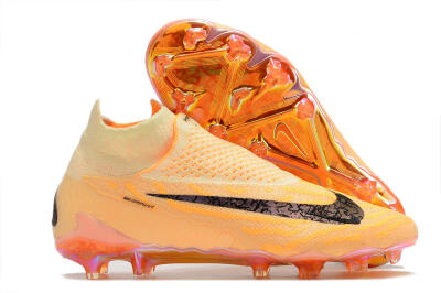 Men's Nike Phantom GX Elite DF Link Blaze Pack FG Football Boots - Citron Tint/Burgundy Crush