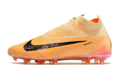 Men's Nike Phantom GX Elite DF Link Blaze Pack FG Football Boots - Citron Tint/Burgundy Crush