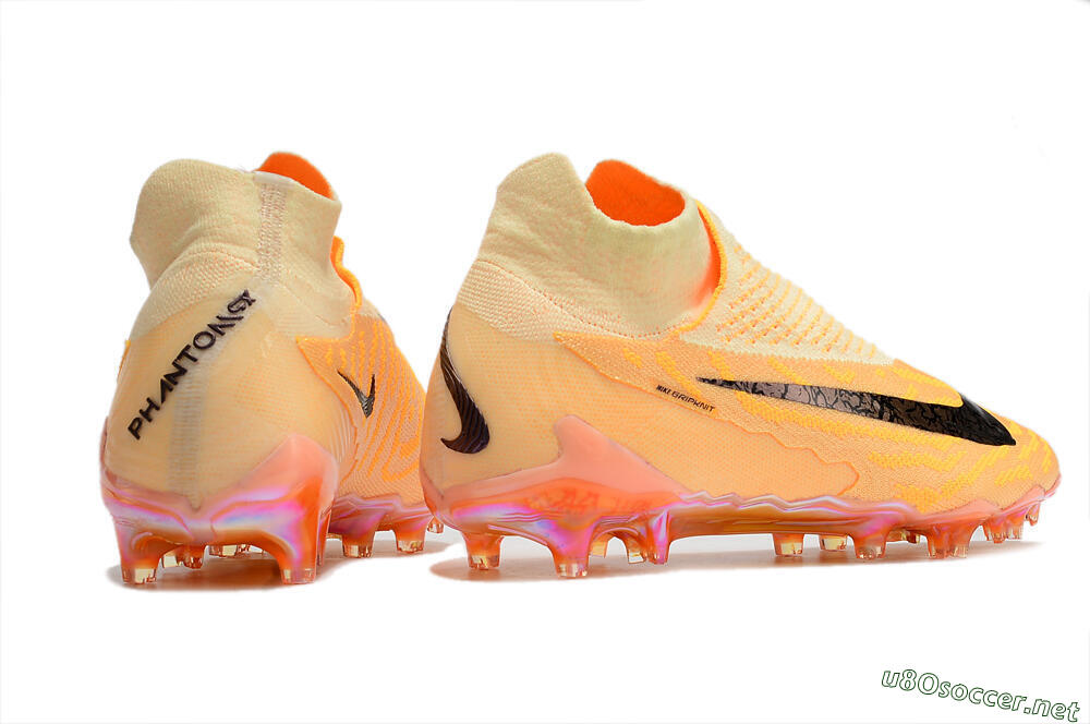 Men's Nike Phantom GX Elite DF Link Blaze Pack FG Football Boots - Citron Tint/Burgundy Crush 6