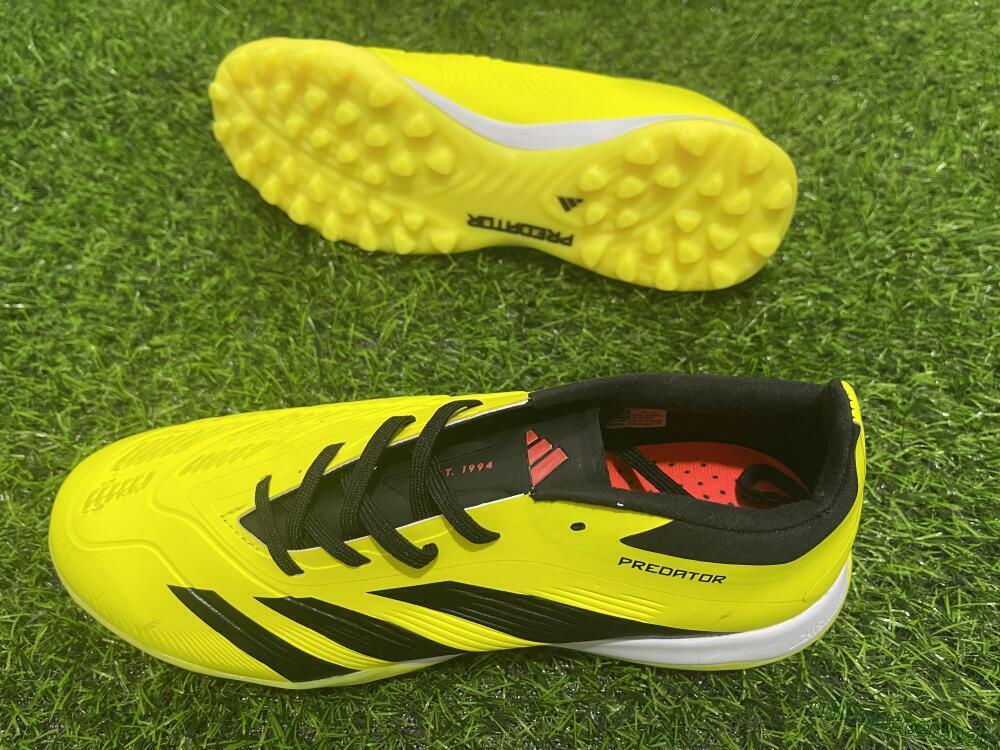 Men's Adidas Predator 24 Elite TF Football Shoes - Yellow/Black/White