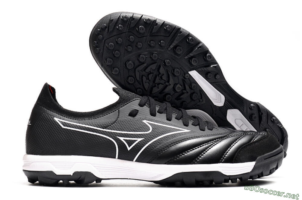 Men's Mizuno Morelia Neo Sala β TF Football Shoes - Black/White 2