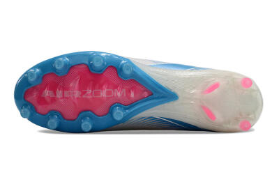 Unisex Nike Air Zoom Mercurial Superfly 10 Elite AG Football Boots - White/Pink/Blue