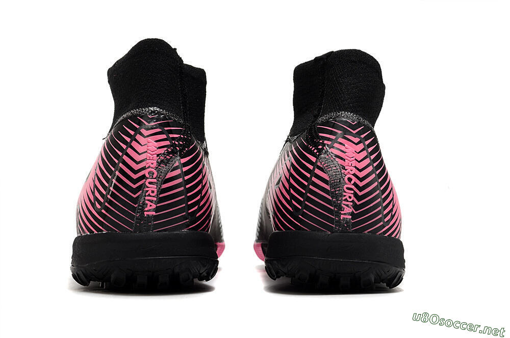 Unisex Nike Air Zoom Mercurial Superfly 10 Elite TF Football Shoes - Black/Pink 5