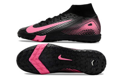 Unisex Nike Air Zoom Mercurial Superfly 10 Elite TF Football Shoes - Black/Pink