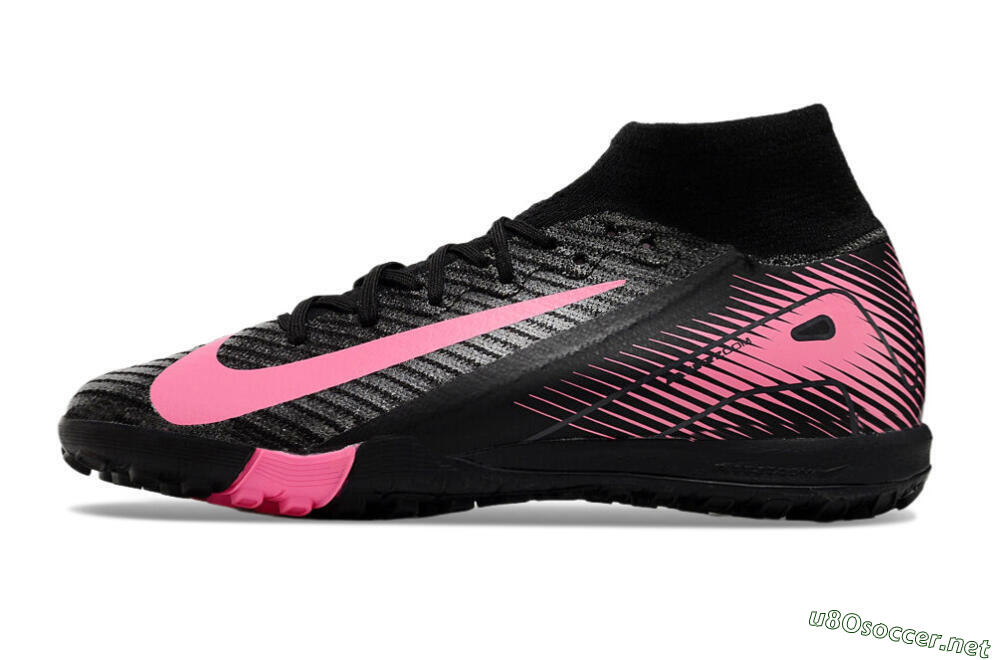 Unisex Nike Air Zoom Mercurial Superfly 10 Elite TF Football Shoes - Black/Pink 0