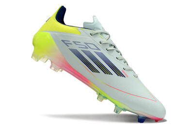 Men's Adidas F50 Elite FG Football Boots - Blue/Pink/Yellow