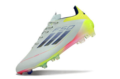 Men's Adidas F50 Elite FG Football Boots - Blue/Pink/Yellow