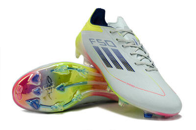Men's Adidas F50 Elite FG Football Boots - Blue/Pink/Yellow
