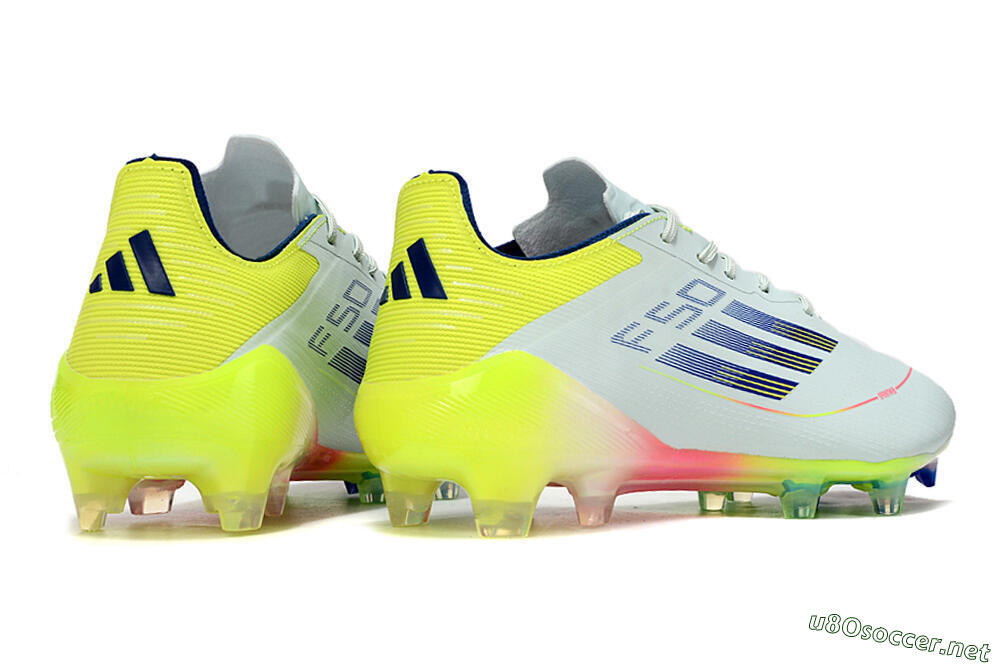 Men's Adidas F50 Elite FG Football Boots - Blue/Pink/Yellow 6