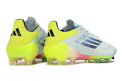 Men's Adidas F50 Elite FG Football Boots - Blue/Pink/Yellow