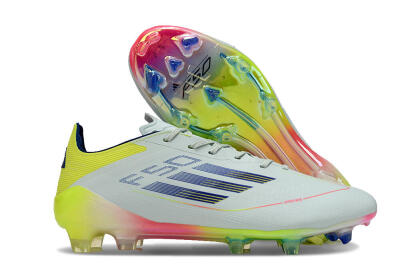 Men's Adidas F50 Elite FG Football Boots - Blue/Pink/Yellow