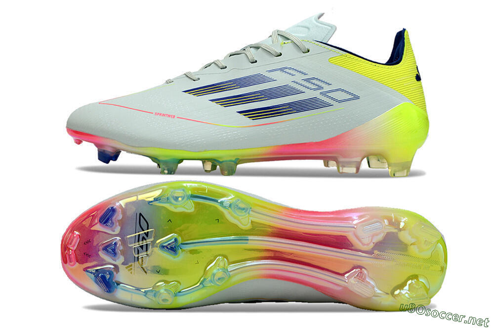 Men's Adidas F50 Elite FG Football Boots - Blue/Pink/Yellow 1