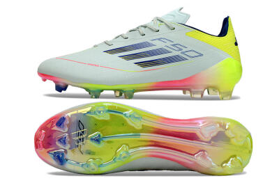 Men's Adidas F50 Elite FG Football Boots - Blue/Pink/Yellow