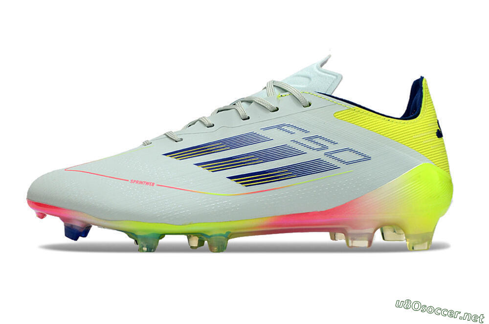 Men's Adidas F50 Elite FG Football Boots - Blue/Pink/Yellow 0