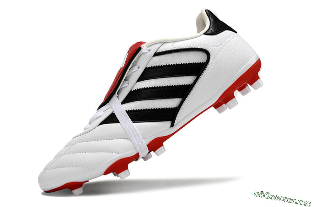 Men's Adidas Copa Gloro 2 FG Football Boots - White/Black/Red 5