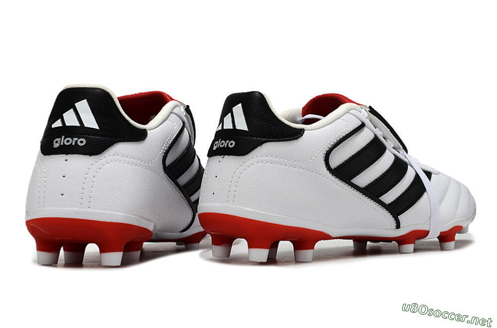 Men's Adidas Copa Gloro 2 FG Football Boots - White/Black/Red 6