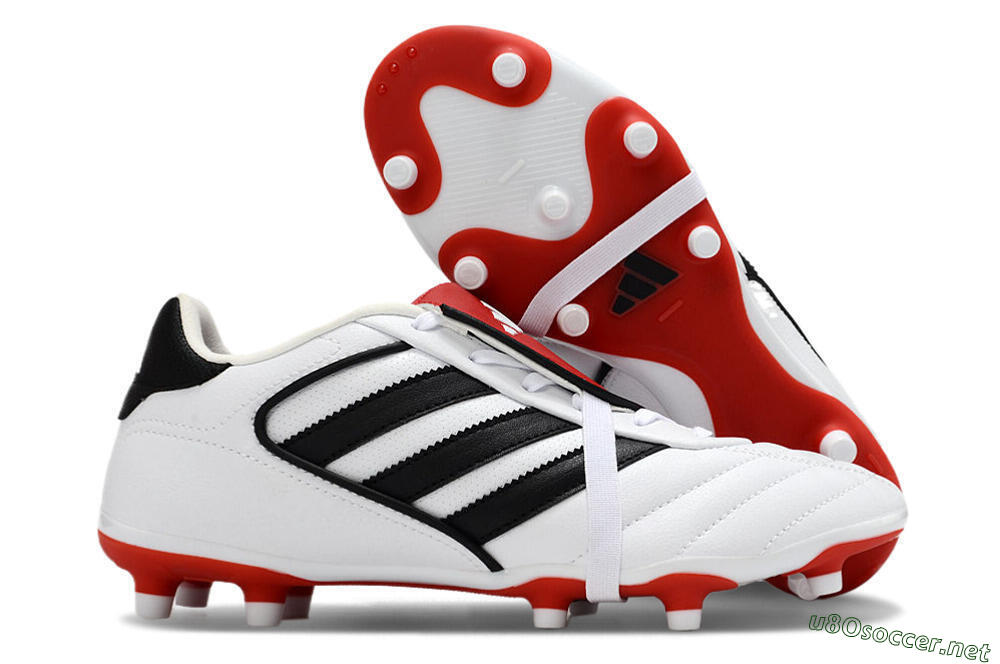 Men's Adidas Copa Gloro 2 FG Football Boots - White/Black/Red 2