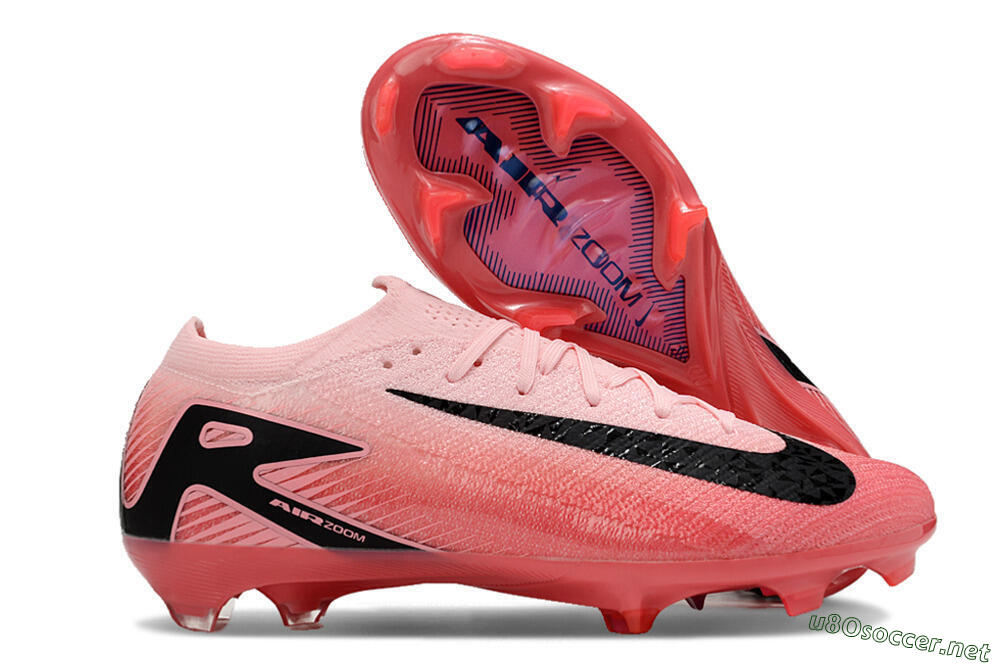 Unisex Nike Air Zoom Mercurial Vapor 16 Elite FG Football Boots - Pink/Black 2