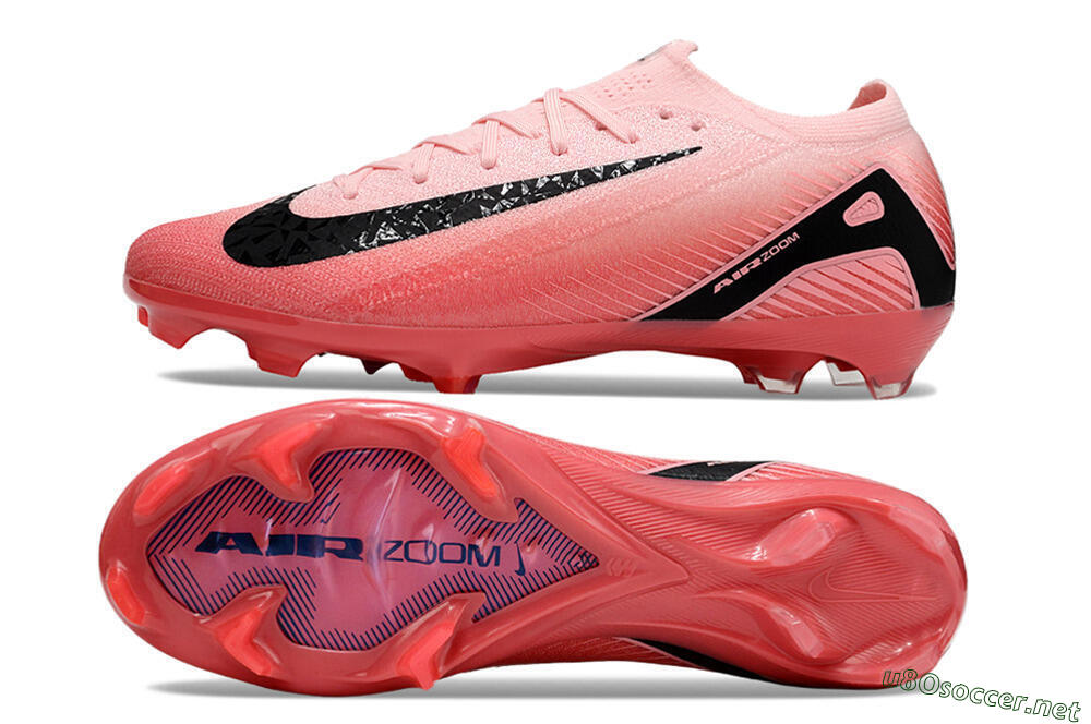 Unisex Nike Air Zoom Mercurial Vapor 16 Elite FG Football Boots - Pink/Black 1