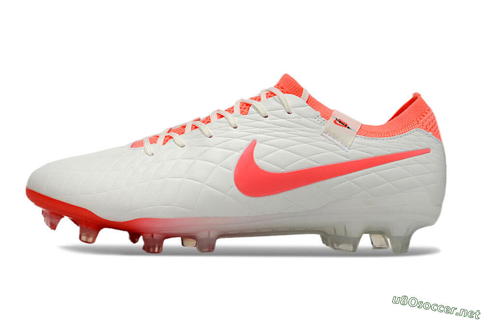 Men's Nike Tiempo Legend 10 Elite FG Football Boots - White/Red 0