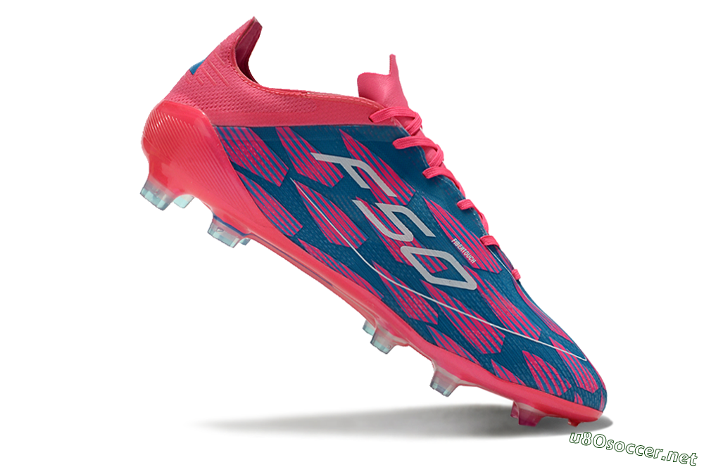 Men's Adidas F50 Elite FG Football Boots - Pink/Blue/White 4