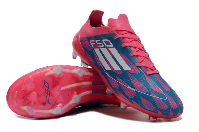 Men's Adidas F50 Elite FG Football Boots - Pink/Blue/White