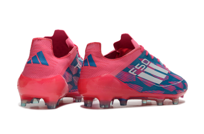 Men's Adidas F50 Elite FG Football Boots - Pink/Blue/White