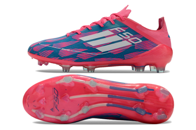 Men's Adidas F50 Elite FG Football Boots - Pink/Blue/White